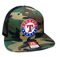 Texas Rangers 3D Wool Blend Flat Bill Hat- Army Camo/ Black