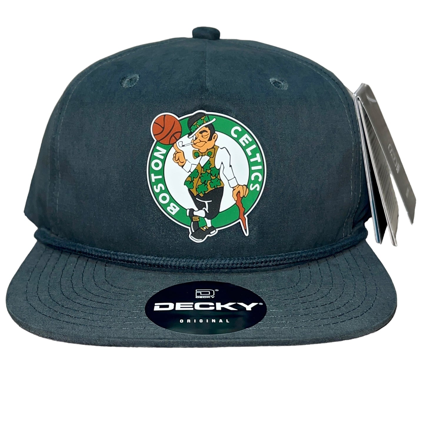 Boston Celtics 3D Classic Rope Hat- Charcoal - Ten Gallon Hat Co.