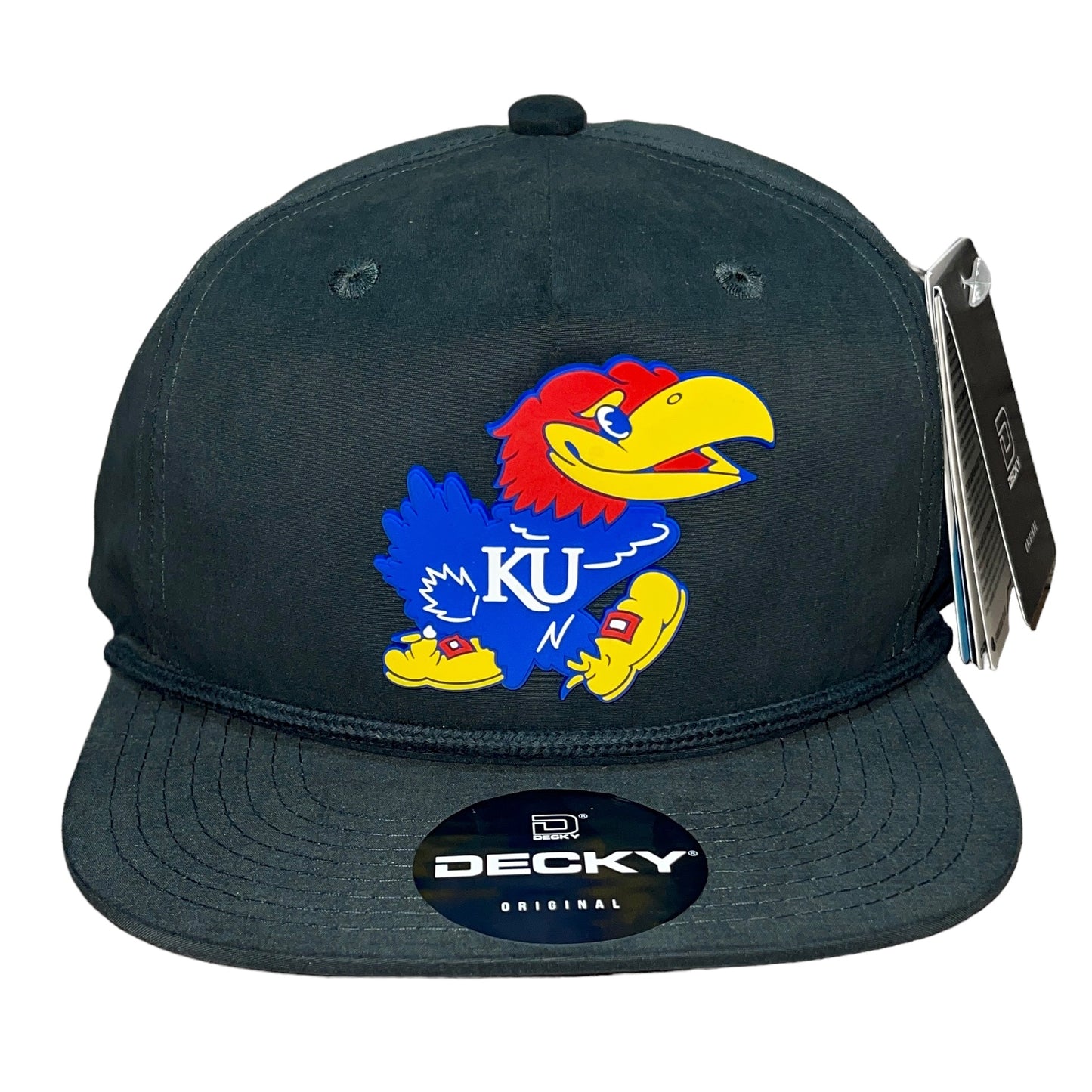 Kansas Jayhawks 3D Classic Rope Hat- Charcoal