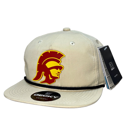 USC Trojans 3D Classic Rope Hat- Birch/ Black - Ten Gallon Hat Co.