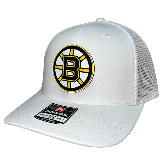 Boston Bruins 3D Snapback Trucker Hat- White - Ten Gallon Hat Co.