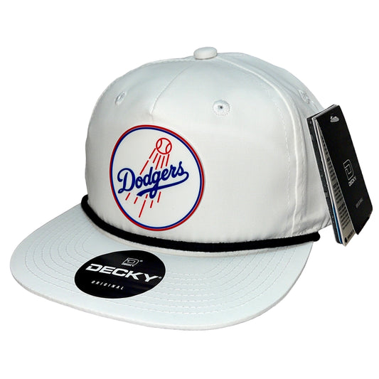 Los Angeles Dodgers 3D Classic Rope Hat- White/ Black - Ten Gallon Hat Co.