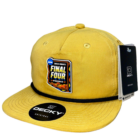 2024 March Madness- Final Four 3D Classic Rope Hat- Biscuit/ Black