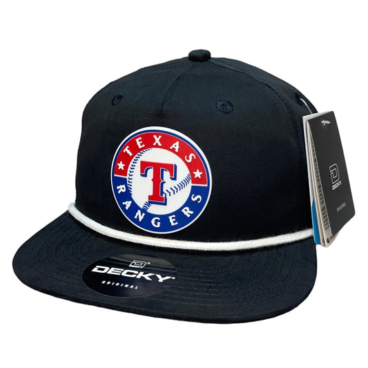 Texas Rangers 3D Classic Rope Hat- Black/ White