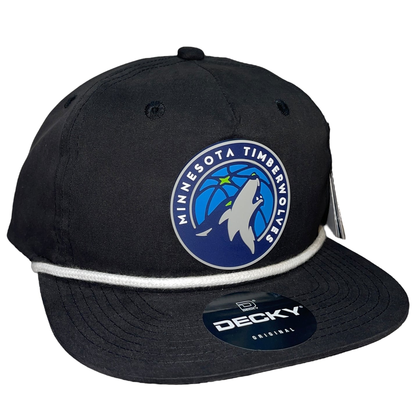 Minnesota Timberwolves 3D Classic Rope Hat- Black/ White - Ten Gallon Hat Co.