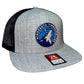 Minnesota Timberwolves 3D Wool Blend Flat Bill Hat- Heather Grey/ Black - Ten Gallon Hat Co.
