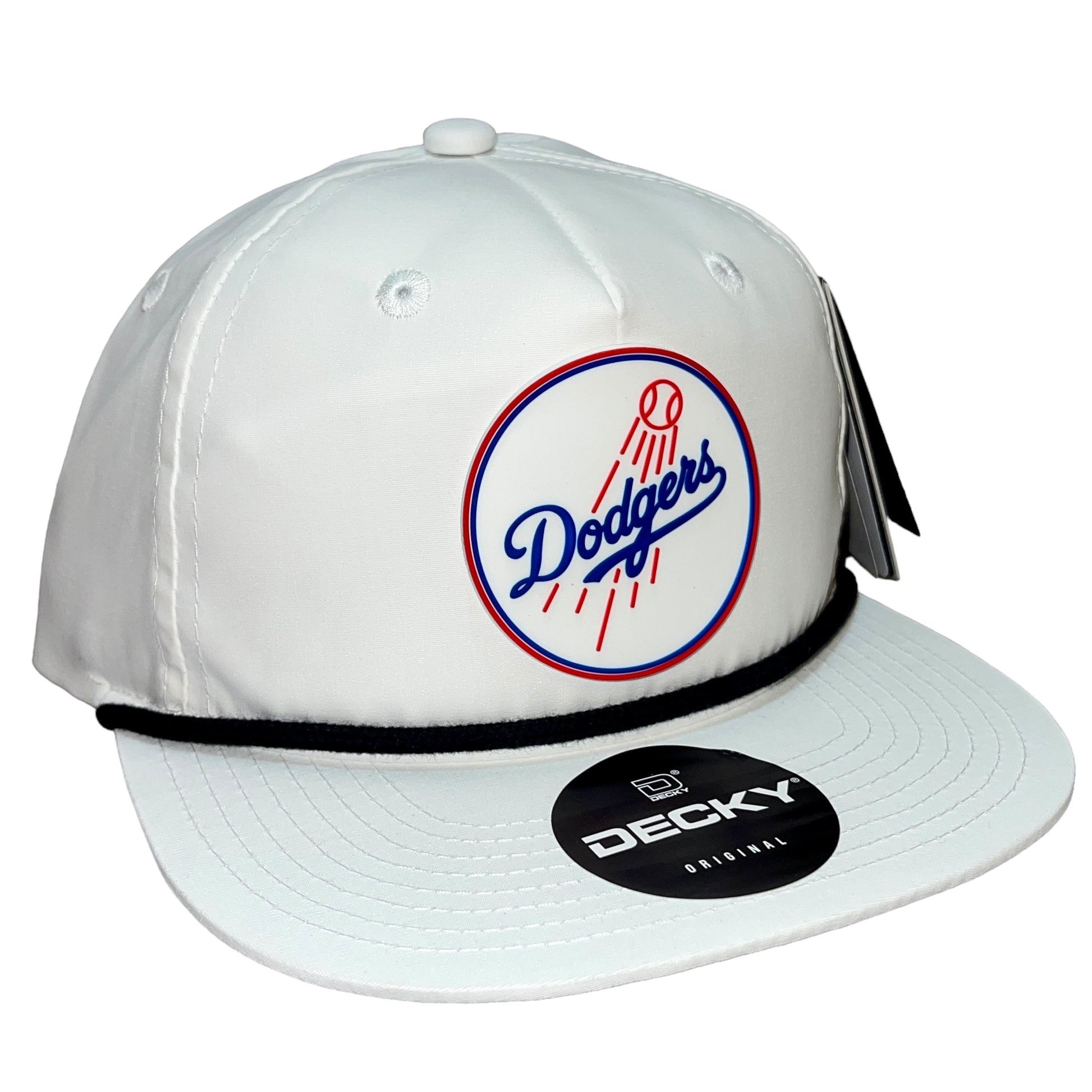 Los Angeles Dodgers 3D Classic Rope Hat- White/ Black - Ten Gallon Hat Co.