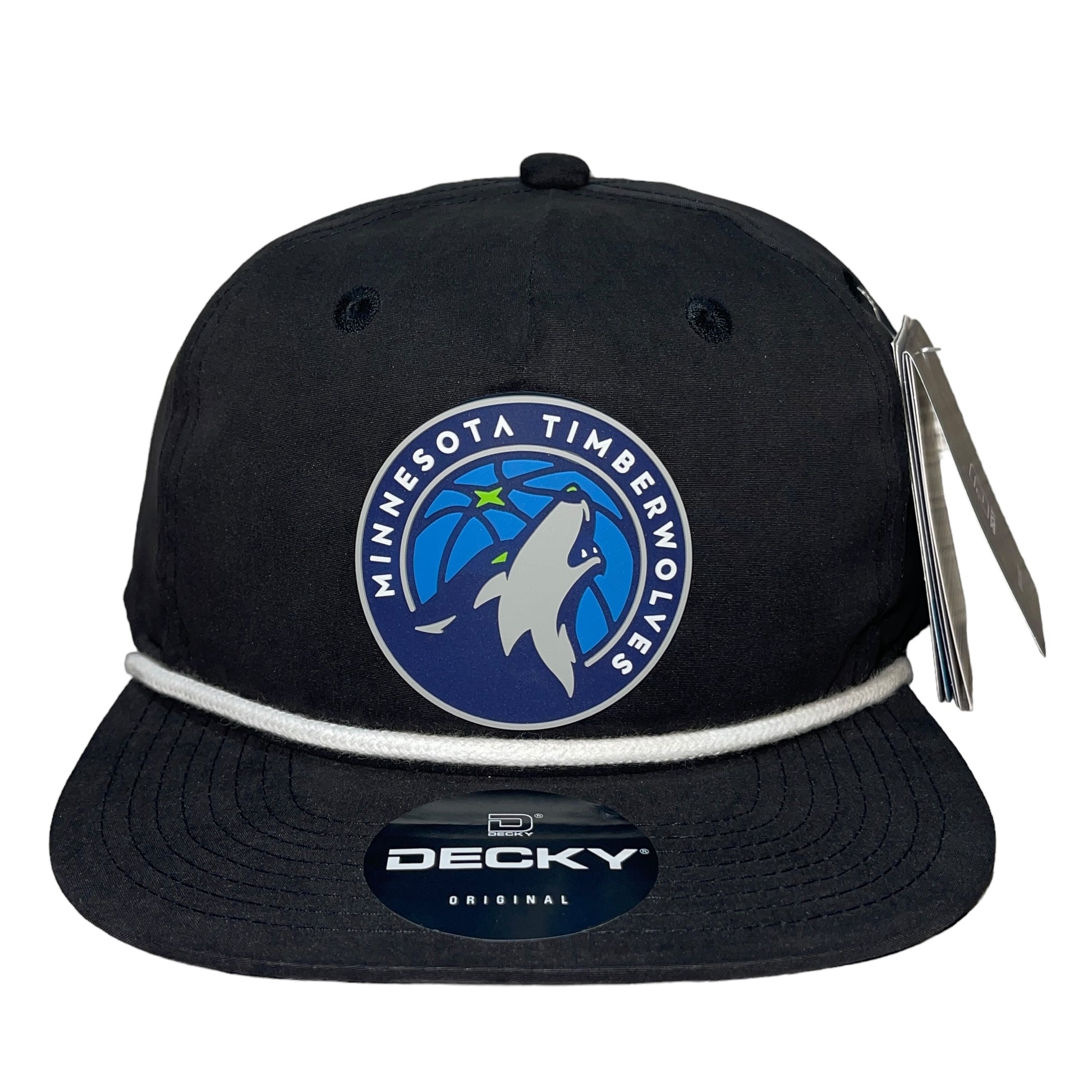 Minnesota Timberwolves 3D Classic Rope Hat- Black/ White - Ten Gallon Hat Co.