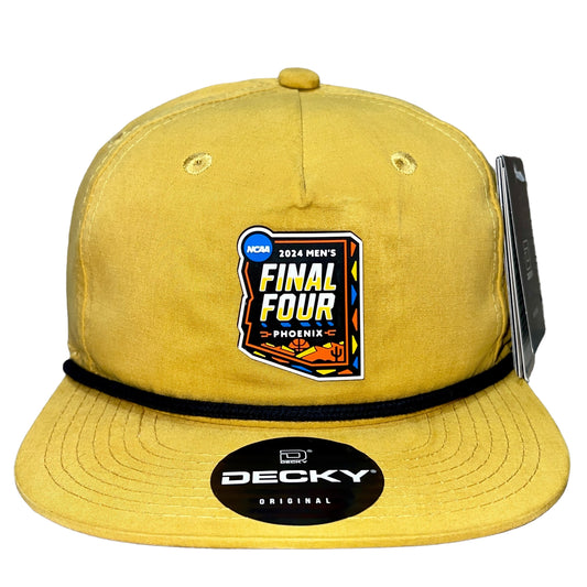 2024 March Madness- Final Four 3D Classic Rope Hat- Biscuit/ Black