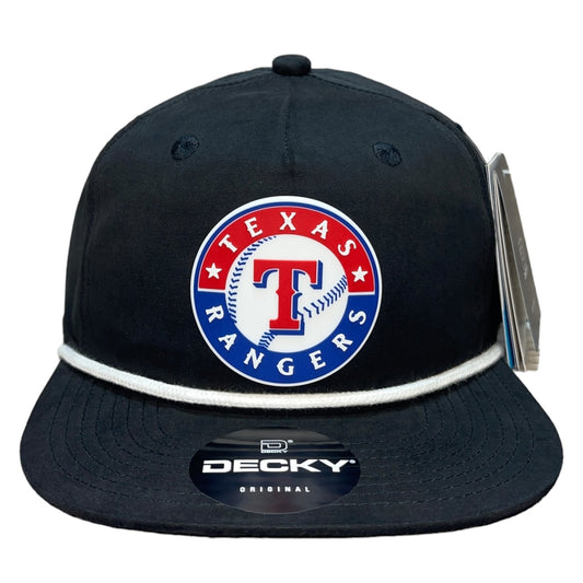 Texas Rangers 3D Classic Rope Hat- Black/ White