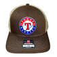 Texas Rangers 3D Snapback Trucker Hat- Brown/ Tan