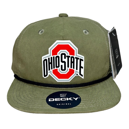 Ohio State Buckeyes 3D Classic Rope Hat- Loden/ Black
