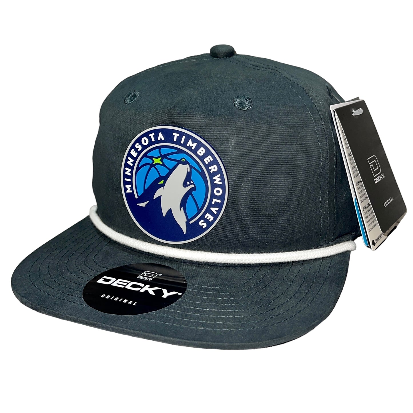 Minnesota Timberwolves 3D Classic Rope Hat- Charcoal/ White - Ten Gallon Hat Co.