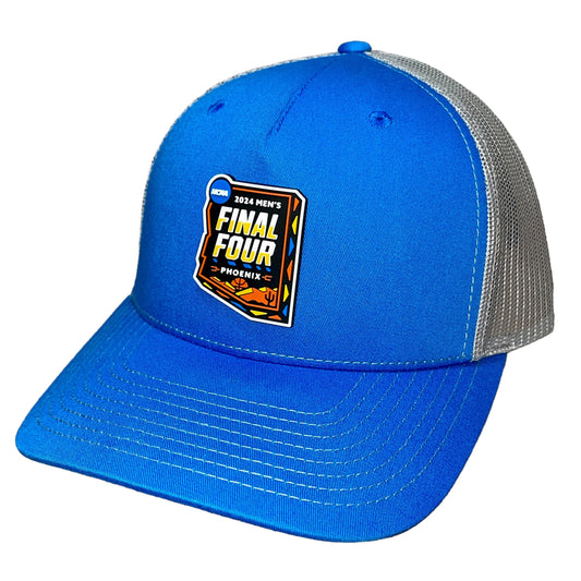 2024 March Madness- Final Four 3D Snapback Trucker Hat- Cobalt Blue/ Grey