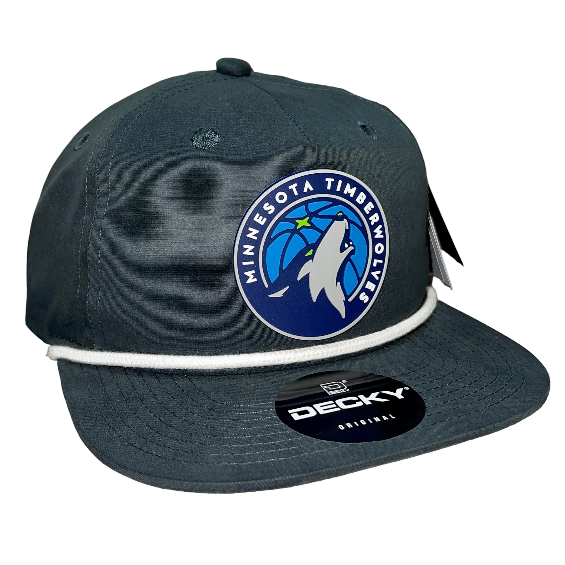 Minnesota Timberwolves 3D Classic Rope Hat- Charcoal/ White - Ten Gallon Hat Co.