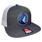 Minnesota Timberwolves 3D Wool Blend Flat Bill Hat- Heather Charcoal/ White - Ten Gallon Hat Co.