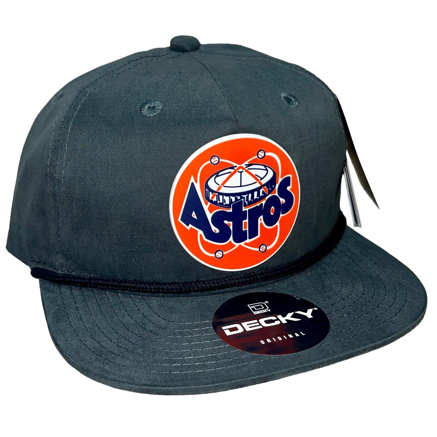 Houston Astros Retro 3D Classic Rope Hat- Charcoal/ Black