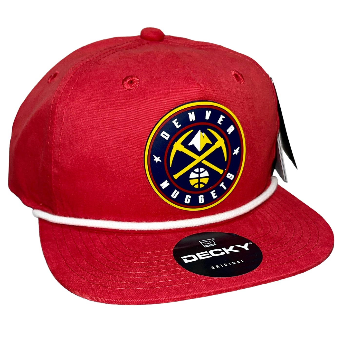 Denver Nuggets 3D Classic Rope Hat- Red/ White - Ten Gallon Hat Co.