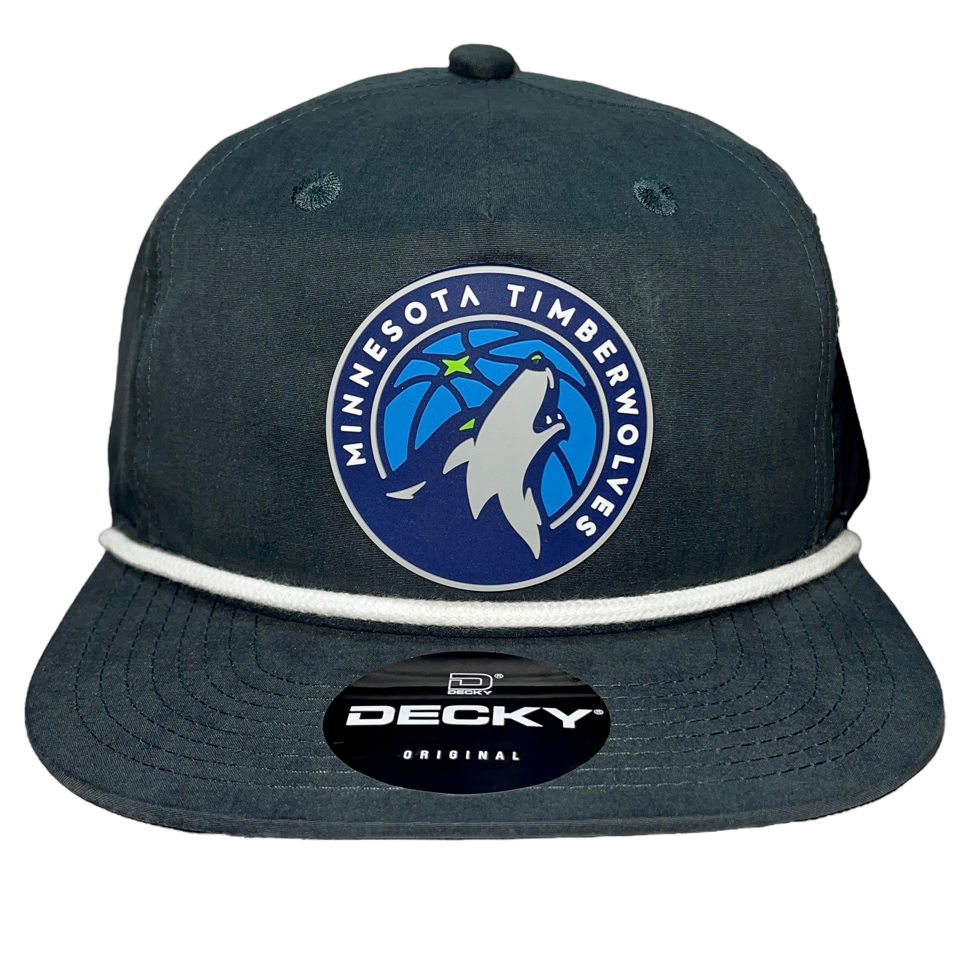 Minnesota Timberwolves 3D Classic Rope Hat- Charcoal/ White - Ten Gallon Hat Co.