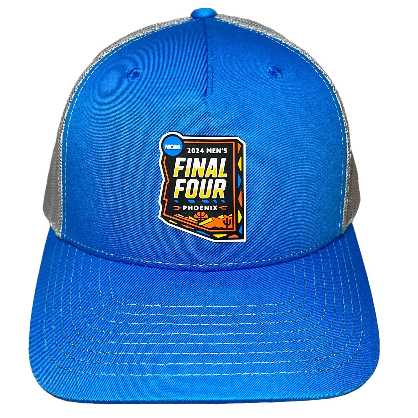 2024 March Madness- Final Four 3D Snapback Trucker Hat- Cobalt Blue/ Grey