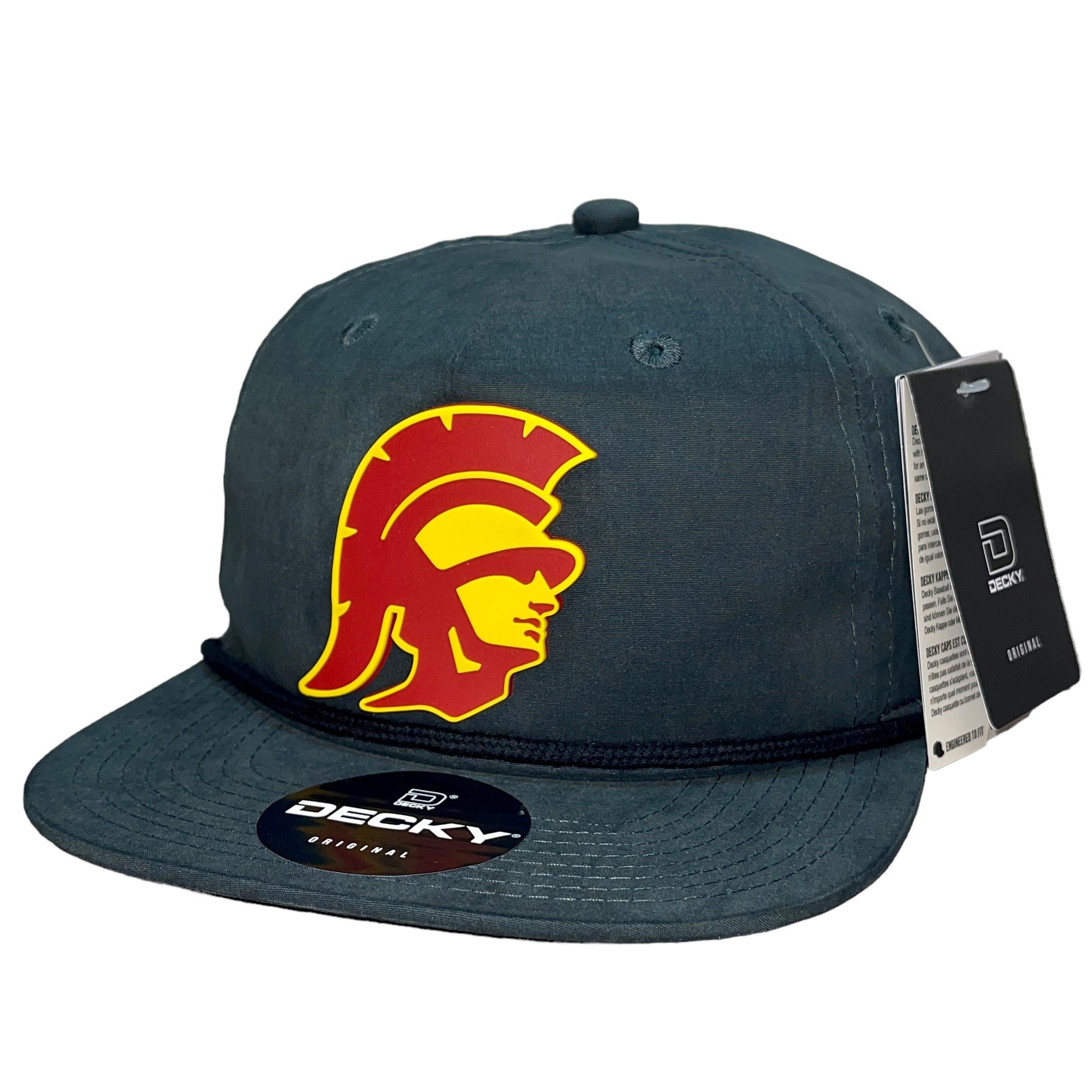 USC Trojans 3D Classic Rope Hat- Charcoal/ Black - Ten Gallon Hat Co.