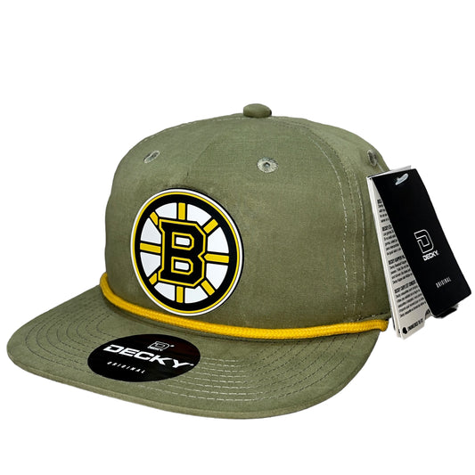 Boston Bruins 3D Classic Rope Hat- Loden/ Amber - Ten Gallon Hat Co.
