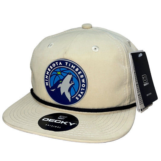 Minnesota Timberwolves 3D Classic Rope Hat- Birch/ Black - Ten Gallon Hat Co.