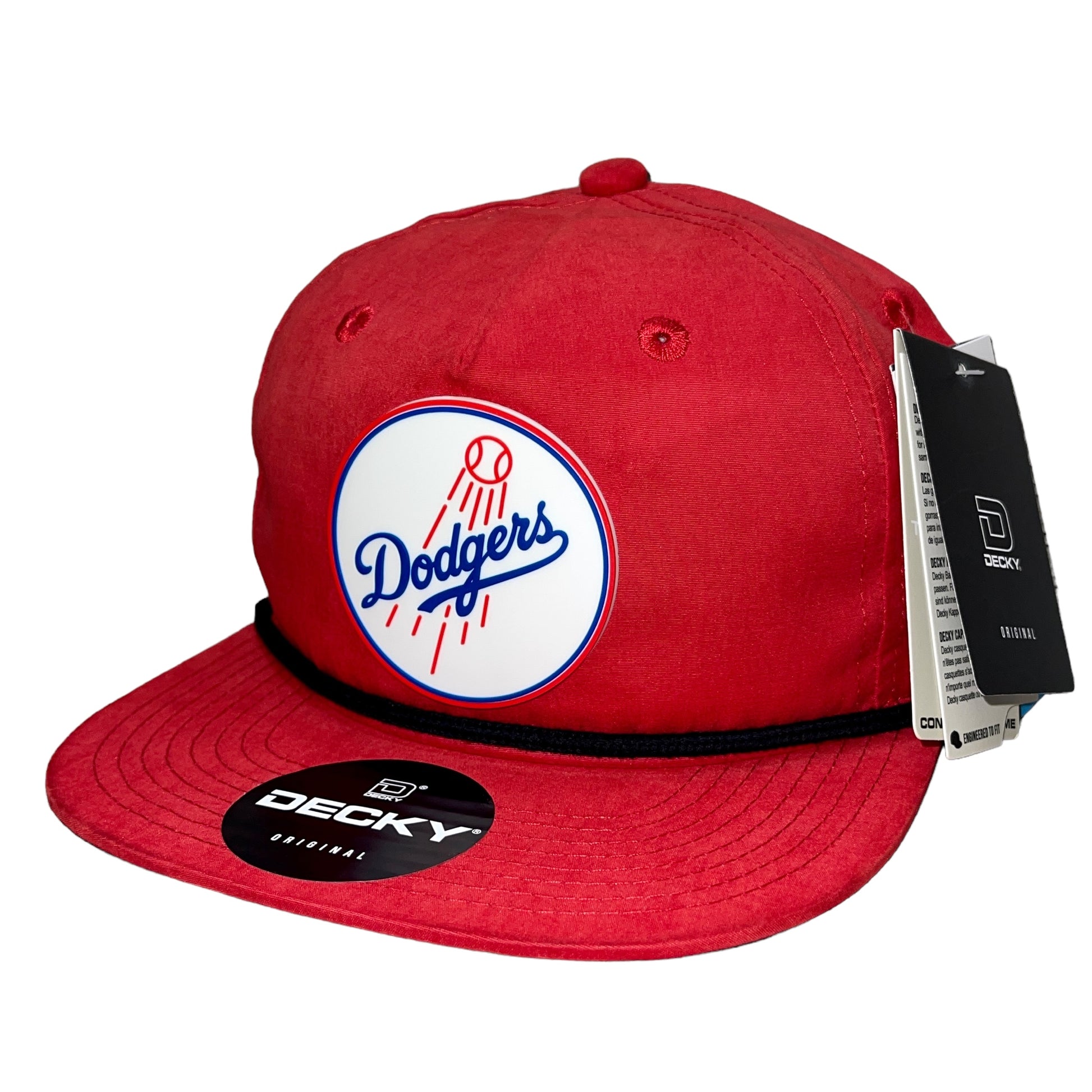 Los Angeles Dodgers 3D Classic Rope Hat- Red/ Black - Ten Gallon Hat Co.