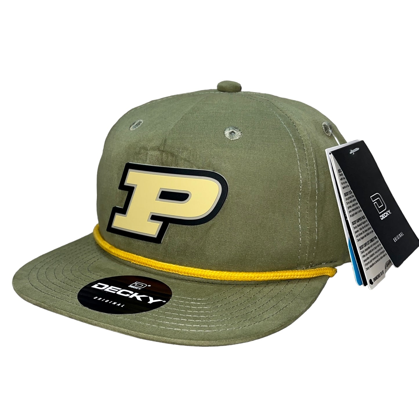 Purdue Boilermakers 3D Classic Rope Hat- Loden/ Amber - Ten Gallon Hat Co.