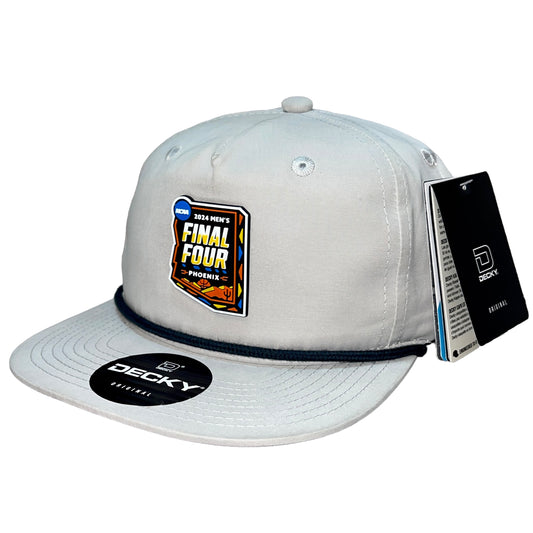 2024 March Madness- Final Four 3D Classic Rope Hat- Grey/ Charcoal