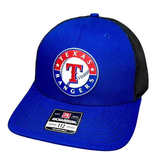 Texas Rangers 3D Snapback Trucker Hat- Royal/ Black