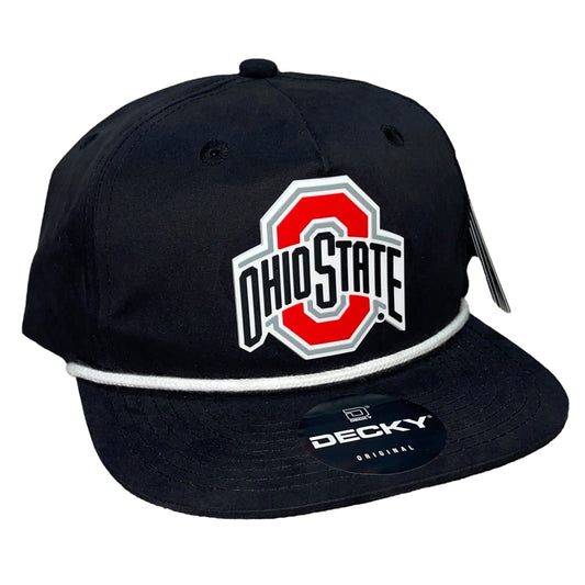 Ohio State Buckeyes 3D Classic Rope Hat- Black/ White