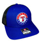 Texas Rangers 3D Snapback Trucker Hat- Royal/ Black