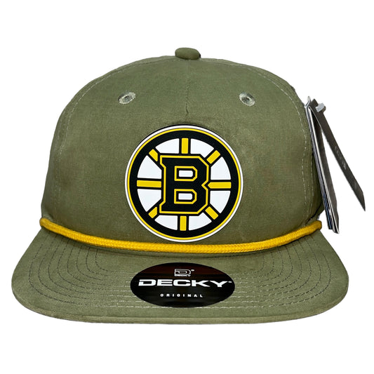 Boston Bruins 3D Classic Rope Hat- Loden/ Amber - Ten Gallon Hat Co.