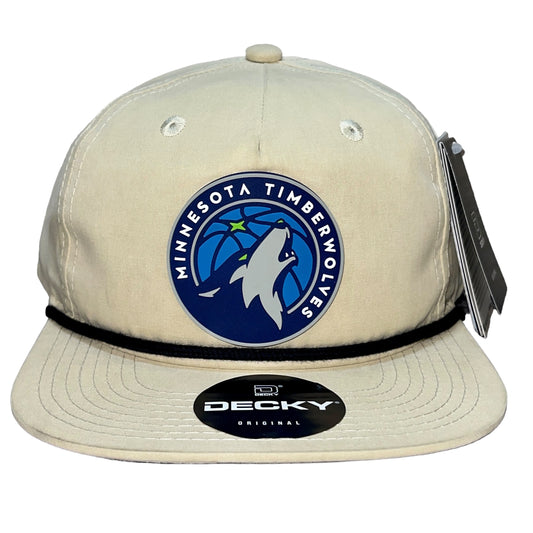 Minnesota Timberwolves 3D Classic Rope Hat- Birch/ Black - Ten Gallon Hat Co.