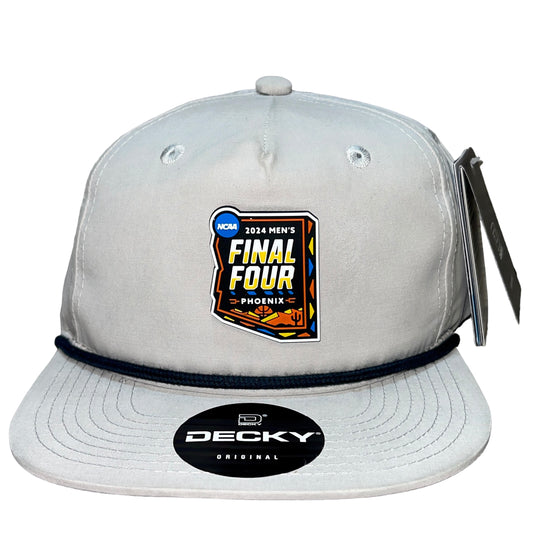 2024 March Madness- Final Four 3D Classic Rope Hat- Grey/ Charcoal