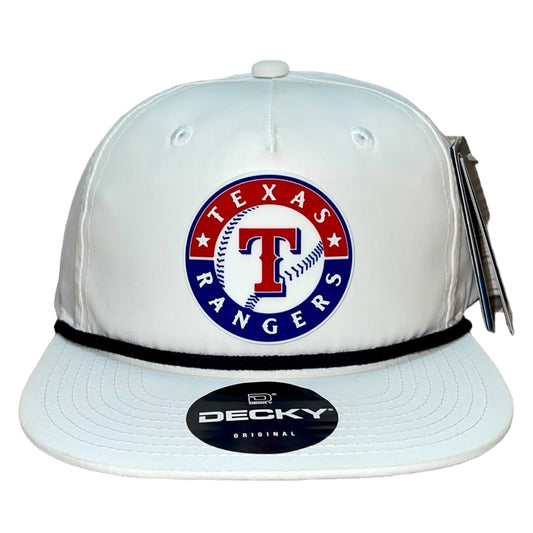 Texas Rangers 3D Classic Rope Hat- White/ Black