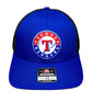 Texas Rangers 3D Snapback Trucker Hat- Royal/ Black