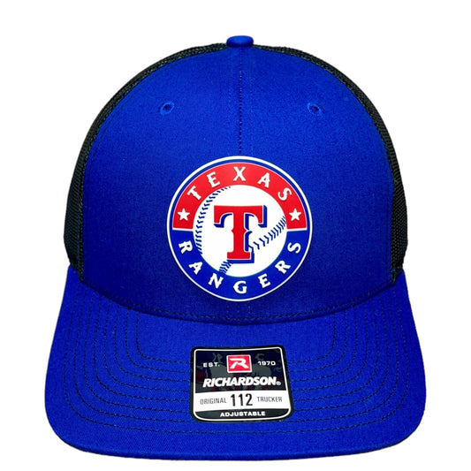 Texas Rangers 3D Snapback Trucker Hat- Royal/ Black