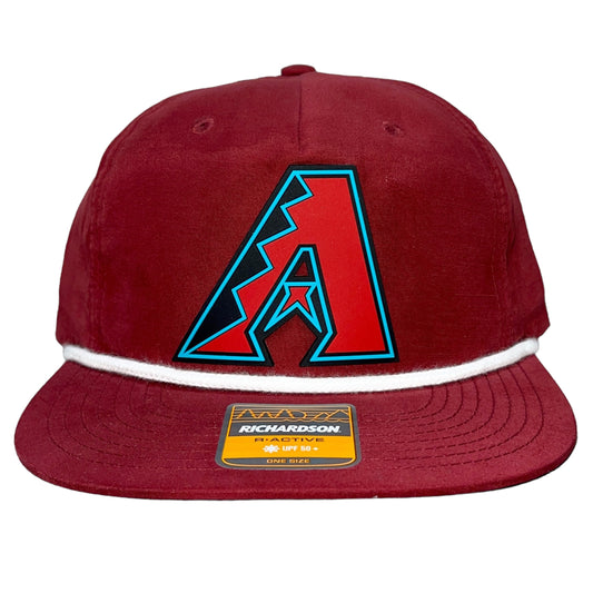Arizona Diamondbacks 3D Classic Rope Hat- Cardinal/ White - Ten Gallon Hat Co.
