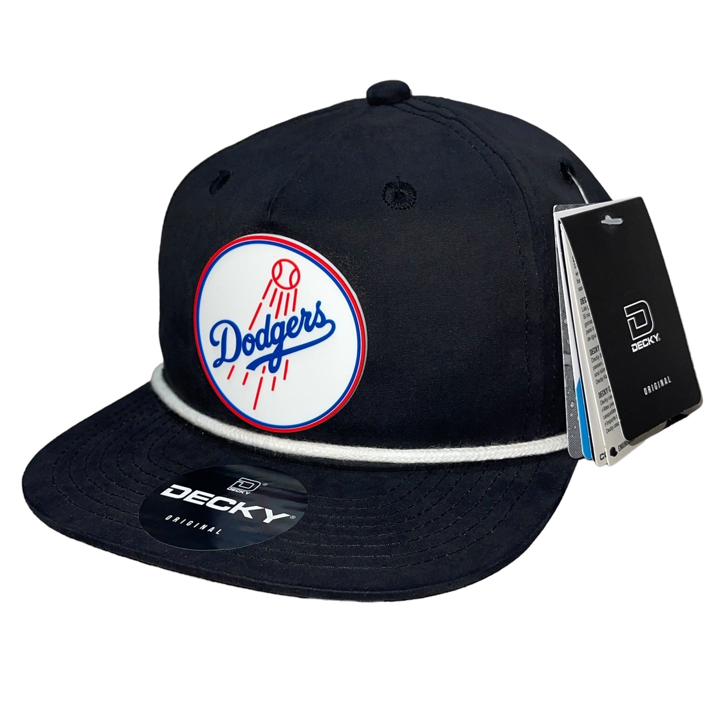 Los Angeles Dodgers 3D Classic Rope Hat- Black/ White - Ten Gallon Hat Co.