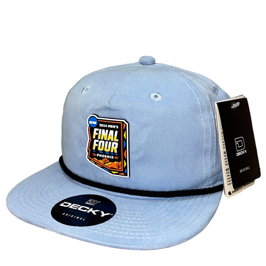 2024 March Madness- Final Four 3D Classic Rope Hat- Sky/ Black