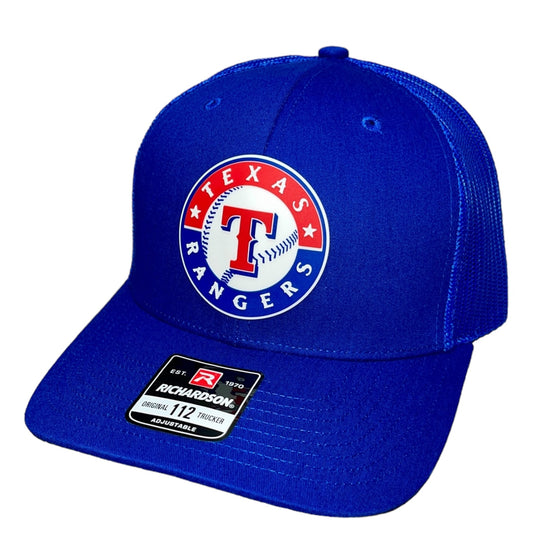 Texas Rangers 3D Snapback Trucker Hat- Royal