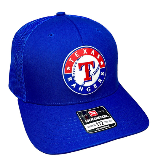 Texas Rangers 3D Snapback Trucker Hat- Royal