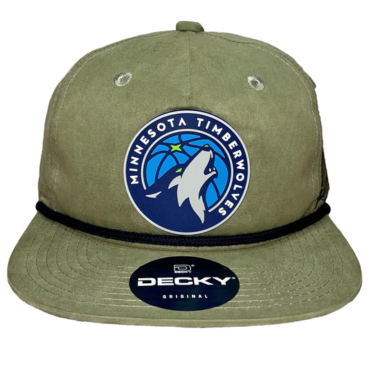 Minnesota Timberwolves 3D Classic Rope Hat- Loden/ Black - Ten Gallon Hat Co.