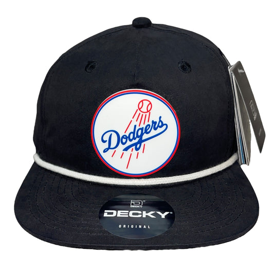 Los Angeles Dodgers 3D Classic Rope Hat- Black/ White - Ten Gallon Hat Co.