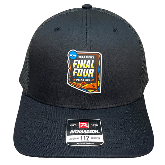 2024 March Madness- Final Four 3D Snapback Trucker Hat- Black