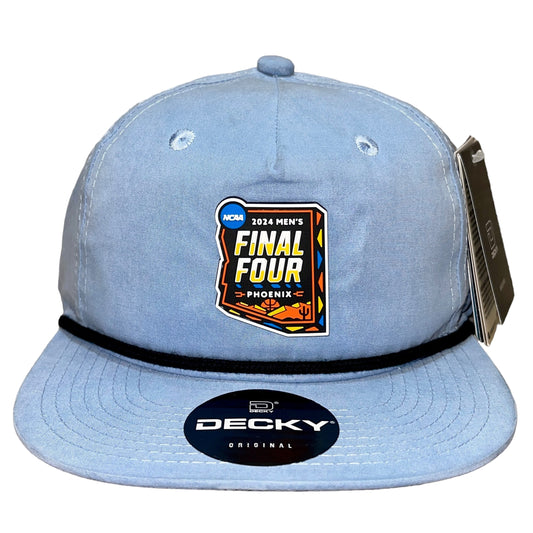 2024 March Madness- Final Four 3D Classic Rope Hat- Sky/ Black