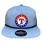 Texas Rangers 3D Classic Rope Hat- Sky/ Black