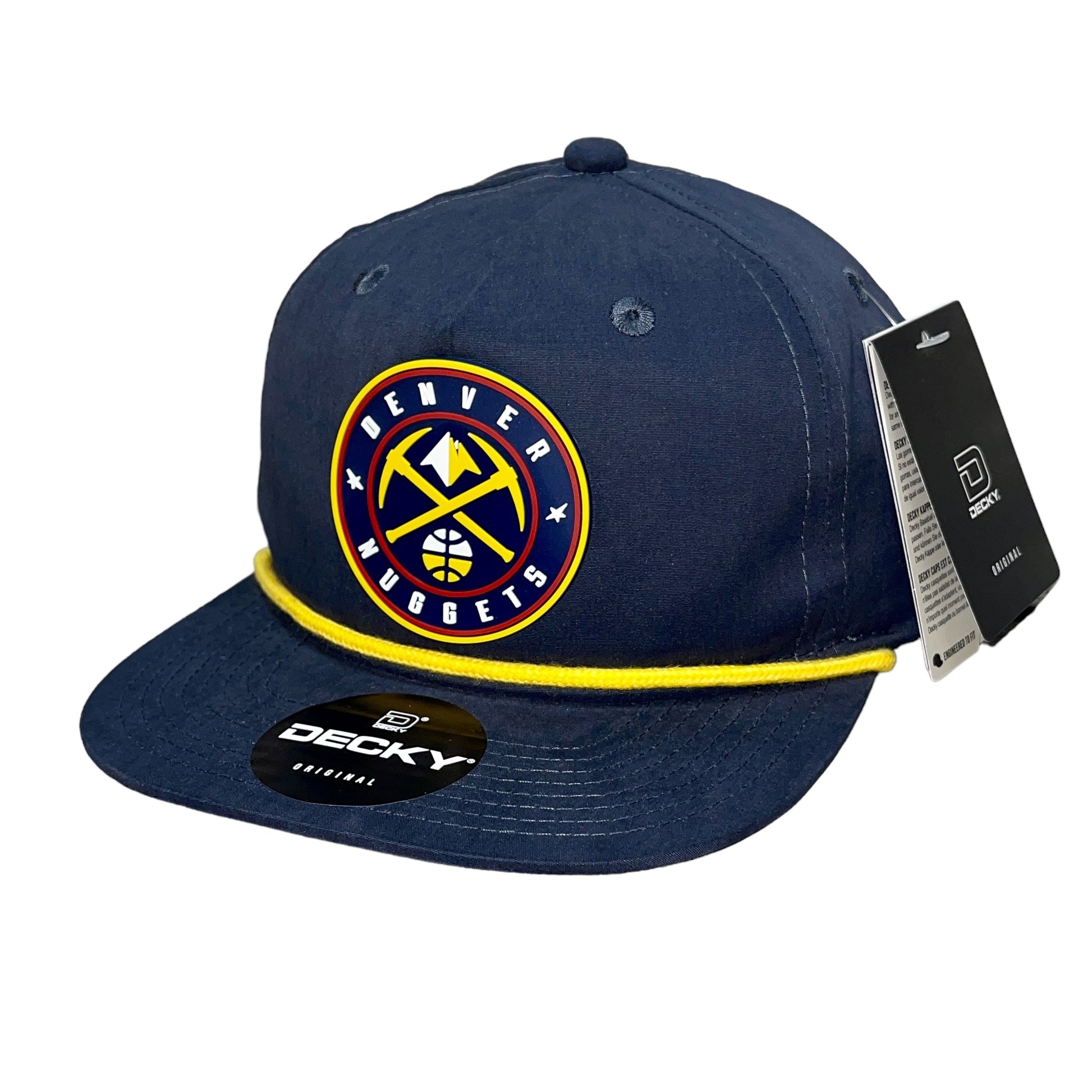 Denver Nuggets 3D Classic Rope Hat- Navy/ Gold - Ten Gallon Hat Co.